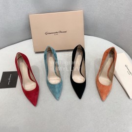 Gianvito Rossi Fashion Sheepskin Pointed High Heels For Women Black