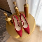 Gianvito Rossi Fashion Sheepskin Pointed High Heels For Women Red