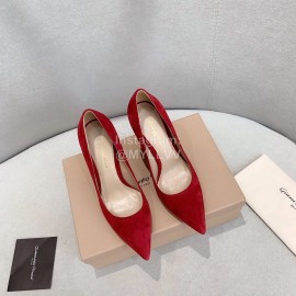 Gianvito Rossi Fashion Sheepskin Pointed High Heels For Women Red