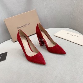 Gianvito Rossi Fashion Sheepskin Pointed High Heels For Women Red