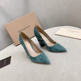 Gianvito Rossi Fashion Sheepskin Pointed High Heels For Women Blue