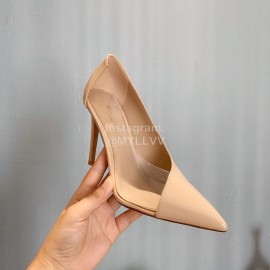 Gianvito Rossi Pvc Patent Leather Pointed High Heels For Women Pink