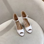 Gianvito Rossi Fashion Sheepskin Stiletto Sandals For Women White