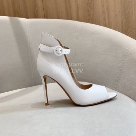 Gianvito Rossi Fashion Sheepskin Stiletto Sandals For Women White