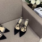 Gianvito Rossi New Pvc Sheepskin Pointed High Heels For Women Black