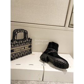 Gianvito Rossi Autumn Winter Warm Wool Boots For Women Black