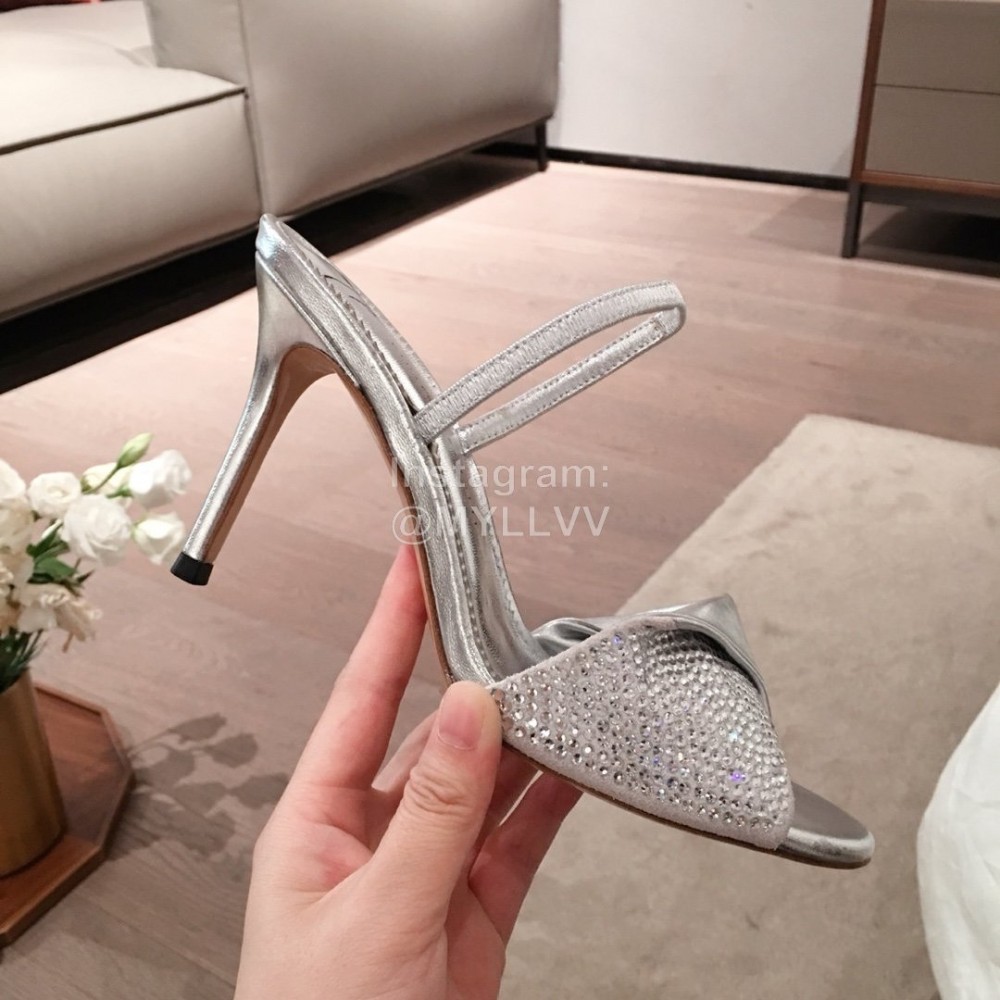 Giuseppe Zanotti Fashion Silver High Heel Sandals For Women