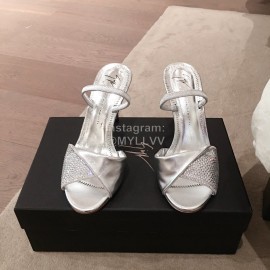 Giuseppe Zanotti Fashion Silver High Heel Sandals For Women