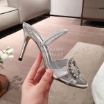 Giuseppe Zanotti Fashion Diamonds High Heel Sandals For Women Silver