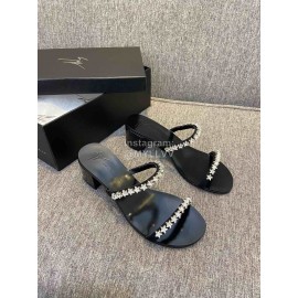 Giuseppe Zanotti New Summer Leather High Heel Slippers For Women 