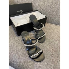 Giuseppe Zanotti New Summer Leather High Heel Slippers For Women 