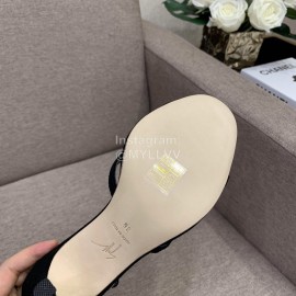 Giuseppe Zanotti Summer New Black Sheepskin High Heel Sandals For Women 