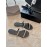 Giuseppe Zanotti New Simple Black Sheepskin Slippers For Women 