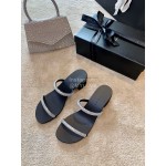 Giuseppe Zanotti New Simple Sheepskin High Heel Slippers For Women 