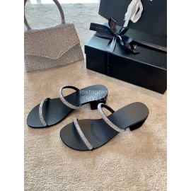 Giuseppe Zanotti New Simple Sheepskin High Heel Slippers For Women 