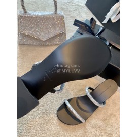 Giuseppe Zanotti New Simple Sheepskin High Heel Slippers For Women 