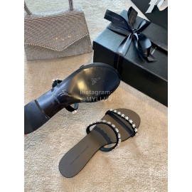 Giuseppe Zanotti New Simple Sheepskin Flat Heel Slippers For Women 