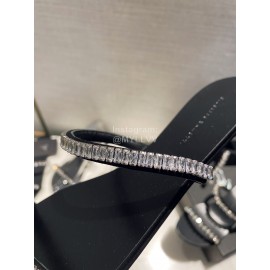 Giuseppe Zanotti Simple Sheepskin Diamond Flat Heel Slippers For Women 