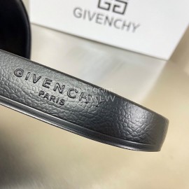 Givenchy Embroidery Logo Leather Slippers For Men And Women Black