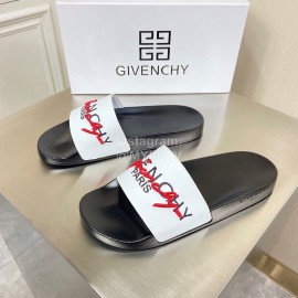 Givenchy Embroidery Logo Leather Slippers For Men And Women