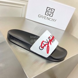 Givenchy Embroidery Logo Leather Slippers For Men And Women