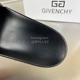 Givenchy Embroidery Logo Leather Slippers For Men And Women