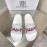Givenchy Embroidery Logo White Leather Slippers For Men And Women