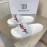 Givenchy Embroidery Logo White Leather Slippers For Men And Women