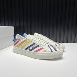 Givenchy Calf Leather Casual Sneakers For Men And Women White