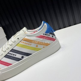 Givenchy Calf Leather Casual Sneakers For Men And Women White