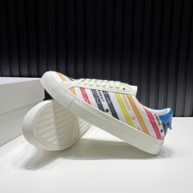 Givenchy Calf Leather Casual Sneakers For Men And Women White