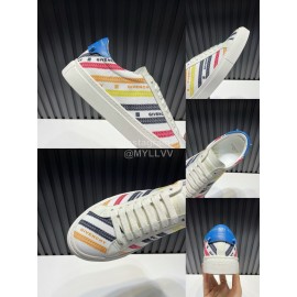 Givenchy Calf Leather Casual Sneakers For Men And Women White