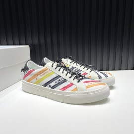 Givenchy Calf Leather Casual Sneakers White For Men And Women
