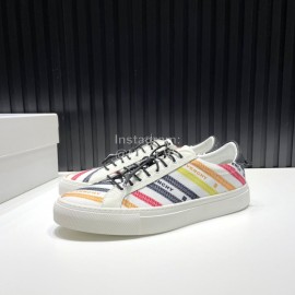 Givenchy Calf Leather Casual Sneakers White For Men And Women