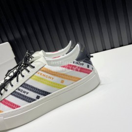 Givenchy Calf Leather Casual Sneakers White For Men And Women