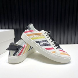 Givenchy Calf Leather Casual Sneakers White For Men And Women