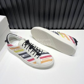 Givenchy Calf Leather Casual Sneakers White For Men And Women