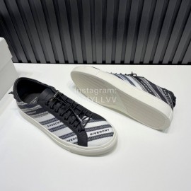 Givenchy Calf Leather Casual Sneakers Black For Men And Women