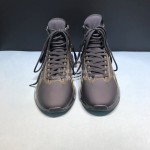 Givenchy Leather Elastic Cloth Air Cushion High Top Sneakers For Men Black