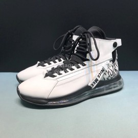 Givenchy Leather Elastic Cloth Air Cushion High Top Sneakers For Men White