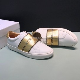 Givenchy Cowhide Casual Sneakers For Men And Women Gold