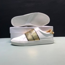 Givenchy Cowhide Casual Sneakers For Men And Women Gold
