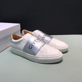 Givenchy Cowhide Casual Sneakers Gray For Men And Women 