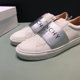 Givenchy Cowhide Casual Sneakers Gray For Men And Women 