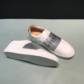 Givenchy Cowhide Casual Sneakers Gray For Men And Women 