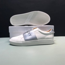 Givenchy Cowhide Casual Sneakers Gray For Men And Women 