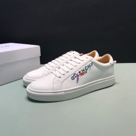Givenchy Cowhide Lace Up Casual Shoes For Men And Women White