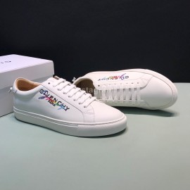 Givenchy Cowhide Lace Up Casual Shoes For Men And Women White