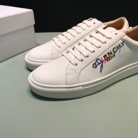 Givenchy Cowhide Lace Up Casual Shoes For Men And Women White
