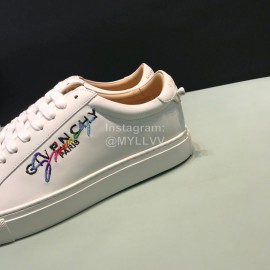 Givenchy Cowhide Lace Up Casual Shoes For Men And Women White